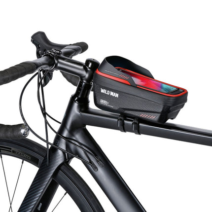 WILD MAN ES12X 1LEVA Hard Shell Bicycle Bag Cycling Phone Touch Screen Front Beam Bag - DealBuddy