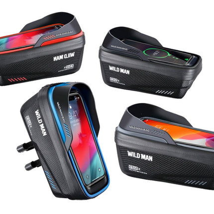 WILD MAN ES12X 1LEVA Hard Shell Bicycle Bag Cycling Phone Touch Screen Front Beam Bag - DealBuddy