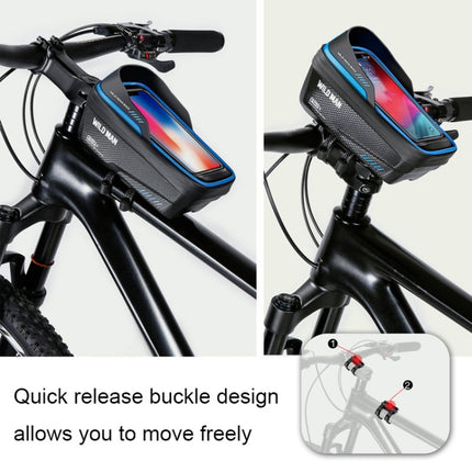 WILD MAN ES12X 1LEVA Hard Shell Bicycle Bag Cycling Phone Touch Screen Front Beam Bag - DealBuddy