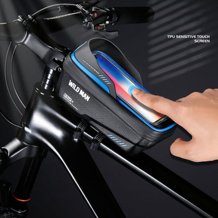 WILD MAN ES12X 1LEVA Hard Shell Bicycle Bag Cycling Phone Touch Screen Front Beam Bag - DealBuddy