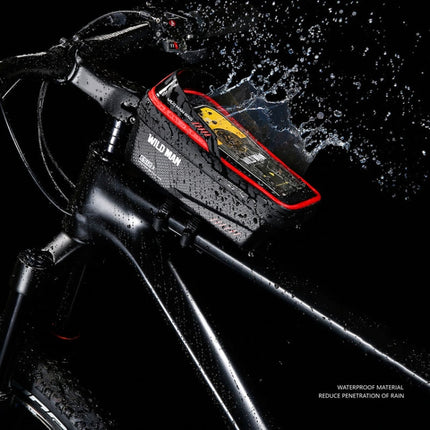 WILD MAN ES12X 1LEVA Hard Shell Bicycle Bag Cycling Phone Touch Screen Front Beam Bag - DealBuddy
