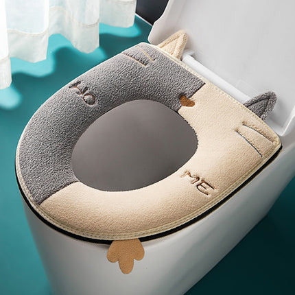 Universal Warm Toilet Seat Home Suede Toilet Cover