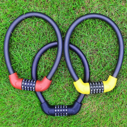 Bicycle And Electrical Vehicle 5-Digit Combination Lock Safety Anti-Theft Cycling Lock, 57 x 1.72cm, 40 x 1.72cm - DealBuddy