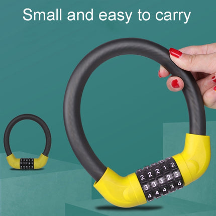 Bicycle And Electrical Vehicle 5-Digit Combination Lock Safety Anti-Theft Cycling Lock, 57 x 1.72cm, 40 x 1.72cm - DealBuddy