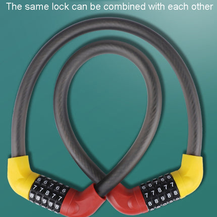 Bicycle And Electrical Vehicle 5-Digit Combination Lock Safety Anti-Theft Cycling Lock - DealBuddy
