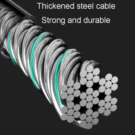 Bicycle And Electrical Vehicle 5-Digit Combination Lock Safety Anti-Theft Cycling Lock, 57 x 1.72cm, 40 x 1.72cm - DealBuddy