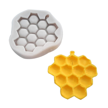 Honeycomb Block Textured Silicone Mold Bee Fondant Chocolate Cake Mold, Mk-2019 Light Gray, Mk-2340 Light Gray, Mk-2373 Pink, Mk-2373 Light Gray - DealBuddy