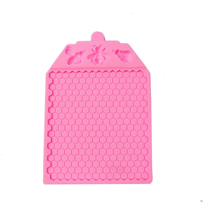 Honeycomb Block Textured Silicone Mold Bee Fondant Chocolate Cake Mold, Mk-2019 Light Gray, Mk-2340 Light Gray, Mk-2373 Pink, Mk-2373 Light Gray - DealBuddy