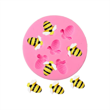 Little Bee Silicone Mold Fondant Chocolate Cake Mold, Mk-3171 Pink, Mk-3171 Light Gray, Mk-3172 Pink, Mk-3172 Light Gray - DealBuddy