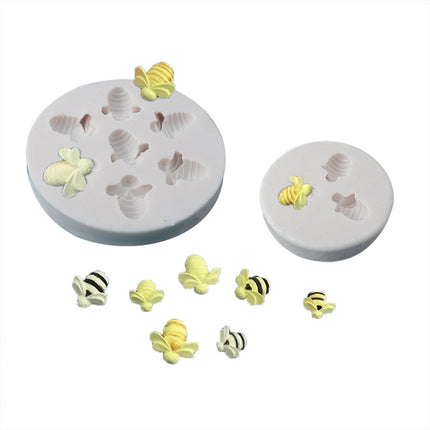 Little Bee Silicone Mold Fondant Chocolate Cake Mold, Mk-3171 Pink, Mk-3171 Light Gray, Mk-3172 Pink, Mk-3172 Light Gray - DealBuddy