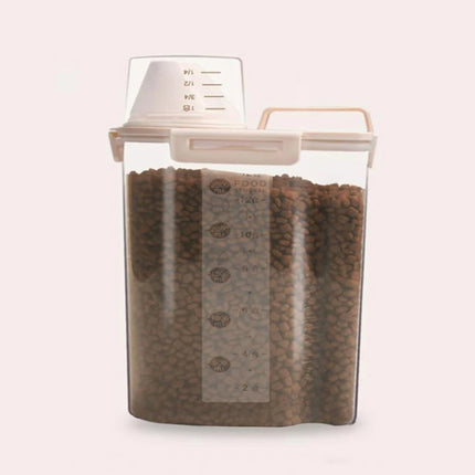 Pet Food Storage Bucket 4 Snap Dog Food Moisture Proof Sealed Storage Tank, 1.5L, 2.5L - DealBuddy