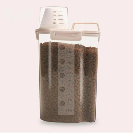 Pet Food Storage Bucket 4 Snap Dog Food Moisture Proof Sealed Storage Tank, 1.5L, 2.5L - DealBuddy