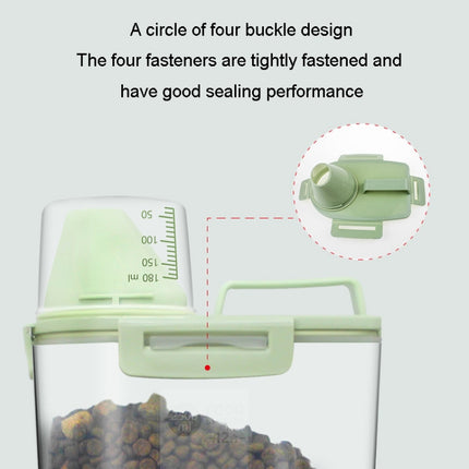 Pet Food Storage Bucket 4 Snap Dog Food Moisture Proof Sealed Storage Tank, 1.5L, 2.5L - DealBuddy