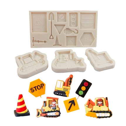 Cartoon Construction Site Tools Engineering Car Cake Decoration Molds, MK-3055 (Pink), MK-3055 (Light Gray), MK-3056 (Pink), MK-3056 (Light Gray), MK-3057 (Pink), MK-3057 (Light Gray), MK-3058 (Pink), MK-3058 (Light Gray) - DealBuddy