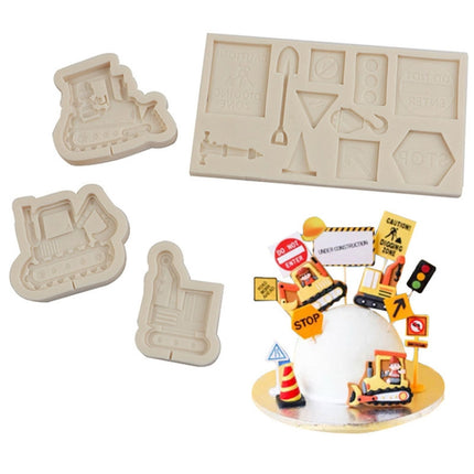 Cartoon Construction Site Tools Engineering Car Cake Decoration Molds, MK-3055 (Pink), MK-3055 (Light Gray), MK-3056 (Pink), MK-3056 (Light Gray), MK-3057 (Pink), MK-3057 (Light Gray), MK-3058 (Pink), MK-3058 (Light Gray) - DealBuddy