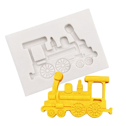 Classic Car Train Silicone Fondant Cake Mold Baking Decoration Tools