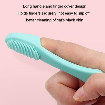 Pet Cats Dog Cleaning Comb Chin Teeth Cleaning Brush Silicone Brush, Green, Purple, Pink - DealBuddy