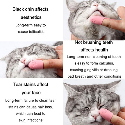 Pet Cats Dog Cleaning Comb Chin Teeth Cleaning Brush Silicone Brush, Green, Purple, Pink - DealBuddy