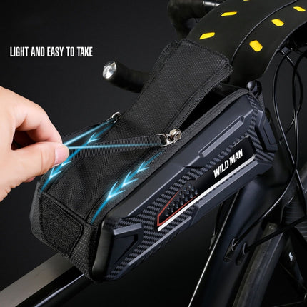 WILD MAN M90 EVA Hard Shell Mountain Bike Mobile Phone Touch Screen Waterproof Front Beam Bag - DealBuddy