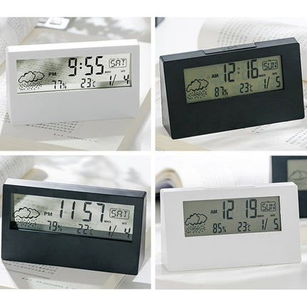 LCD Electronic Desk Clock Digital Display Multifunctional Temperature And Humidity Meter Alarm Clock