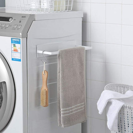 Wall Mounted Metal Clothes Hanger Storage Rack Multifunctional Shelf for Closet