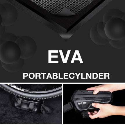 WILD MAN MS66 1.2L EVA Hard Shell Bicycle Front Beam Bag Cycling Touch Screen Phone Bag - DealBuddy