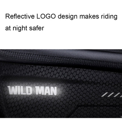 WILD MAN MS66 1.2L EVA Hard Shell Bicycle Front Beam Bag Cycling Touch Screen Phone Bag - DealBuddy
