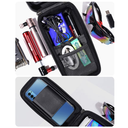 WILD MAN MS66 1.2L EVA Hard Shell Bicycle Front Beam Bag Cycling Touch Screen Phone Bag - DealBuddy