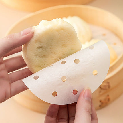 100pcs /Pack Steamer Paper Non-Stick Disposable Grease-Proof Paper Round Air Fryer Pad, 6 Inches (15.2cm), 7 Inches (17.78cm), 8 Inches (20.3cm), 9 Inches (22.86cm) - DealBuddy