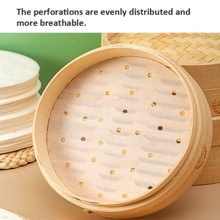 100pcs /Pack Steamer Paper Non-Stick Disposable Grease-Proof Paper Round Air Fryer Pad, 6 Inches (15.2cm), 7 Inches (17.78cm), 8 Inches (20.3cm), 9 Inches (22.86cm) - DealBuddy