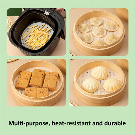 100pcs /Pack Steamer Paper Non-Stick Disposable Grease-Proof Paper Round Air Fryer Pad, 6 Inches (15.2cm), 7 Inches (17.78cm), 8 Inches (20.3cm), 9 Inches (22.86cm) - DealBuddy