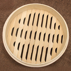 Bamboo Bun Steamer Food Veggie Steamer Basket, 21cm Cage, 27cm Cage - DealBuddy