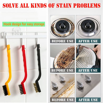 Multifunctional Kitchen Stove Cleaning Brush Set Range Hood Sink Gap Brush - DealBuddy