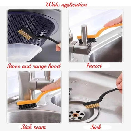 Multifunctional Kitchen Stove Cleaning Brush Set Range Hood Sink Gap Brush - DealBuddy