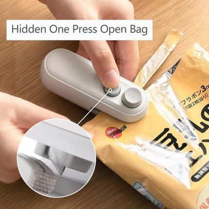Small 2-in-1 Rechargeable Magnetic Snack Sealer Household Mini Sealing Machine