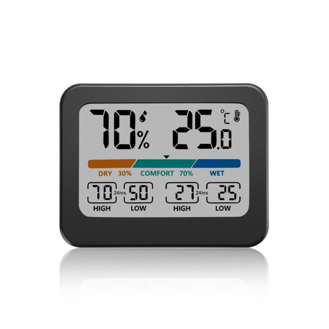Indoor Temperature And Humidity Monitor LCD Digital Thermometer Hygrometer Weather Station - DealBuddy