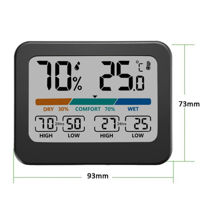 Indoor Temperature And Humidity Monitor LCD Digital Thermometer Hygrometer Weather Station - DealBuddy