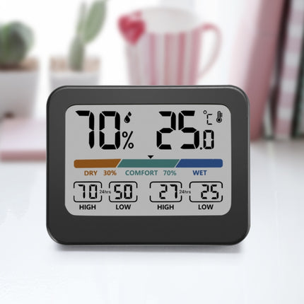 Indoor Temperature And Humidity Monitor LCD Digital Thermometer Hygrometer Weather Station - DealBuddy