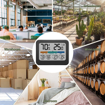 Indoor Temperature And Humidity Monitor LCD Digital Thermometer Hygrometer Weather Station - DealBuddy