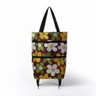 2 In 1  Oxford Cloth Shopping Bag Foldable Shopping Trolley Cart