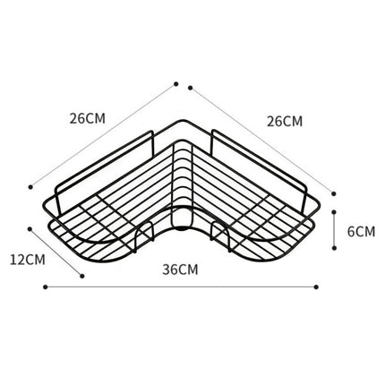 Punch-free Bathroom Triangle Storage Rack Multifunctional Wall Hanging Bracket