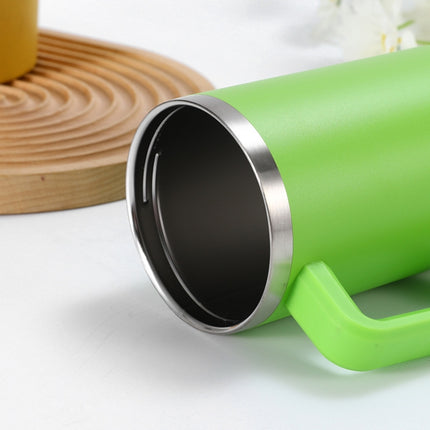 40oz Car Cup Double-Layer Vacuum Cup With Straw Handle Stainless Steel Thermos Cup - DealBuddy