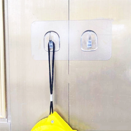 30pcs /Pack Double Hook for Paper Towels Plastic Traceless Sticky Hook