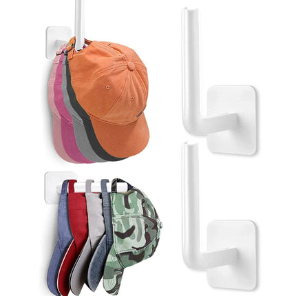 2pcs Baseball Hat Wall Self-Adhesive Hanging Shelf Rack Hook