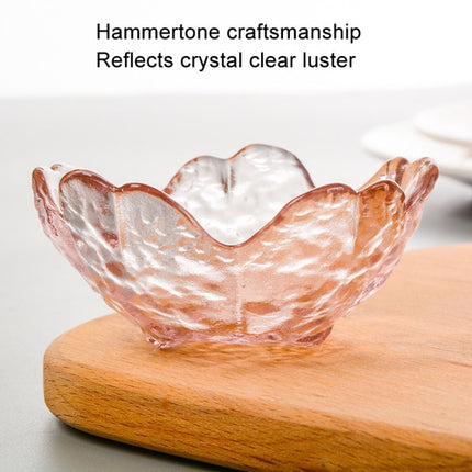 5pcs /Set Hammer Glass Cherry Blossom Dish House Sauce Plate Small Dish