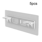 5pcs Adhesive Shelf Support Plastic Closet Cabinet Shelf Support Clip Punch Free Wall Hanger Sticker