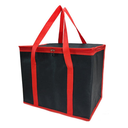 Non-Woven Bento Aluminum Foil Thermal Bag Takeaway Lunch Bag With Bottom Plate, 41x26x33cm - DealBuddy