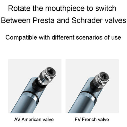 ENLEE ED200 Portable Bicycle Thumbtube American And French Valve Mini Pumps For Home Use - DealBuddy