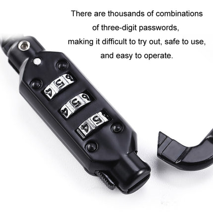 Universal Safety Code Wire Rope Helmet Lock for Motorcycles Bicycles - DealBuddy