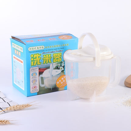 Home Kitchen Rice Washing Sieve Rice Washer Convection Plastic Rice Panner
